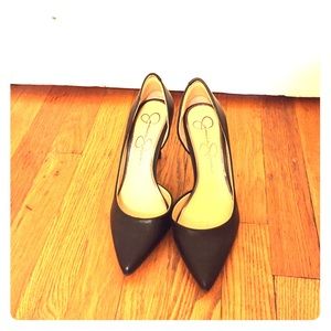All Leather Jessica Simpson Stiletto Pumps
