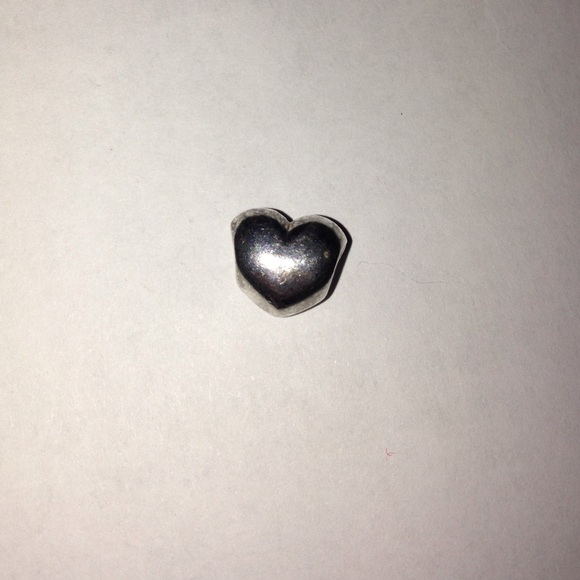 Sterling silver heart Pandora charm