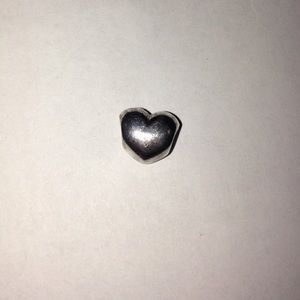 Sterling silver heart Pandora charm