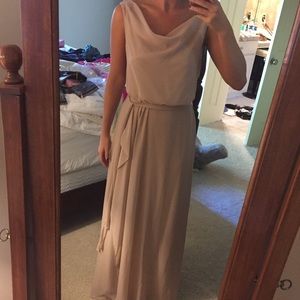 Sand/neutral color bridesmaids dress