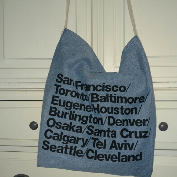 Oversized Demin Cities Bag