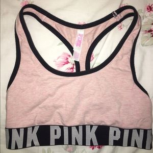 Pink Sports Bra