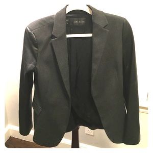 Zara faux leather blazer