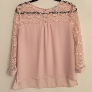 Lace sleeve top