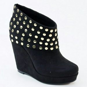 Black Studded Booties