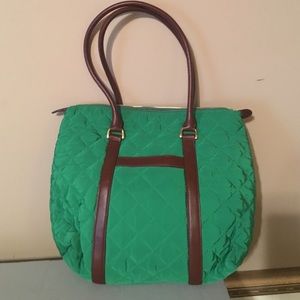 Green Talbots quilted purse