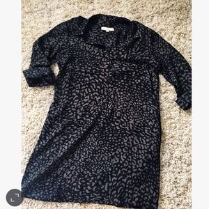 Loft animal print shift dress