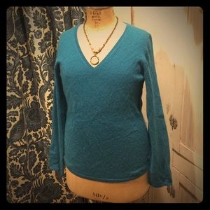 Ann Taylor 100% Cashmere Sweater, Peacock Teal