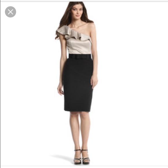 One shoulder color block dress - Picture 2 of 4