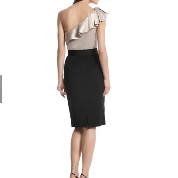 One shoulder color block dress - Picture 3 of 4