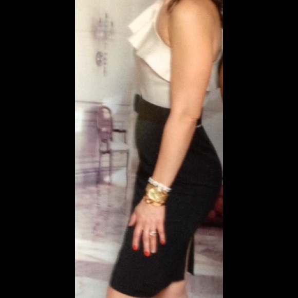 One shoulder color block dress - Picture 4 of 4