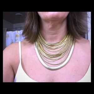 Wylie statement necklace - gold