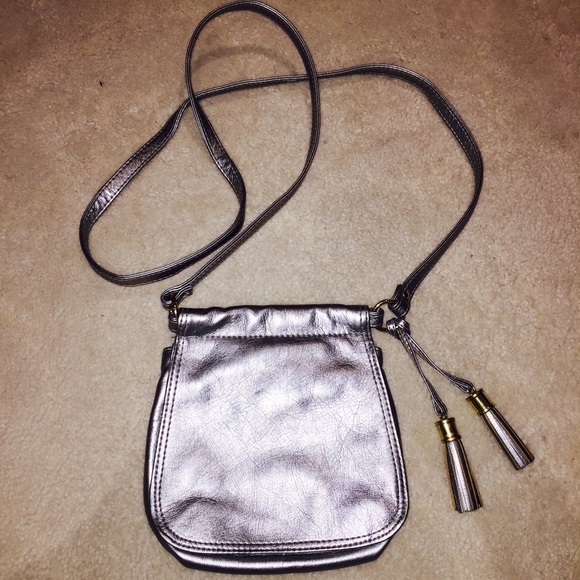 H&M Silver Metallic Crossbody Purse - Picture 2 of 3