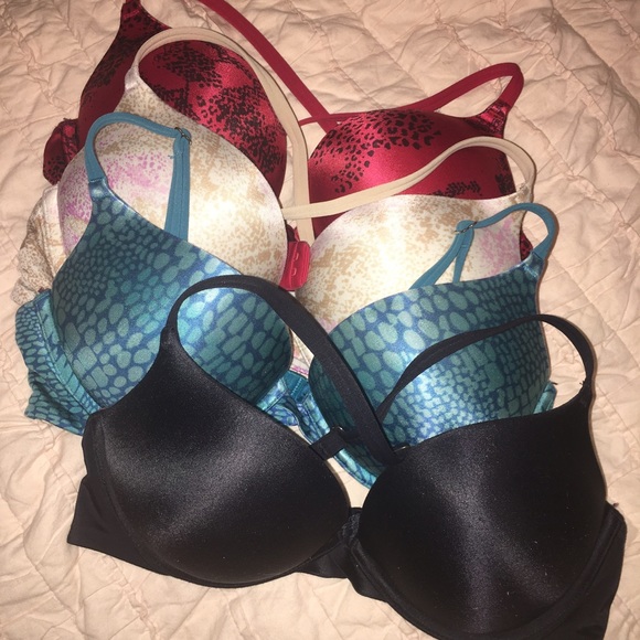 4 maidenform (adds 2 sizes) push up bras!