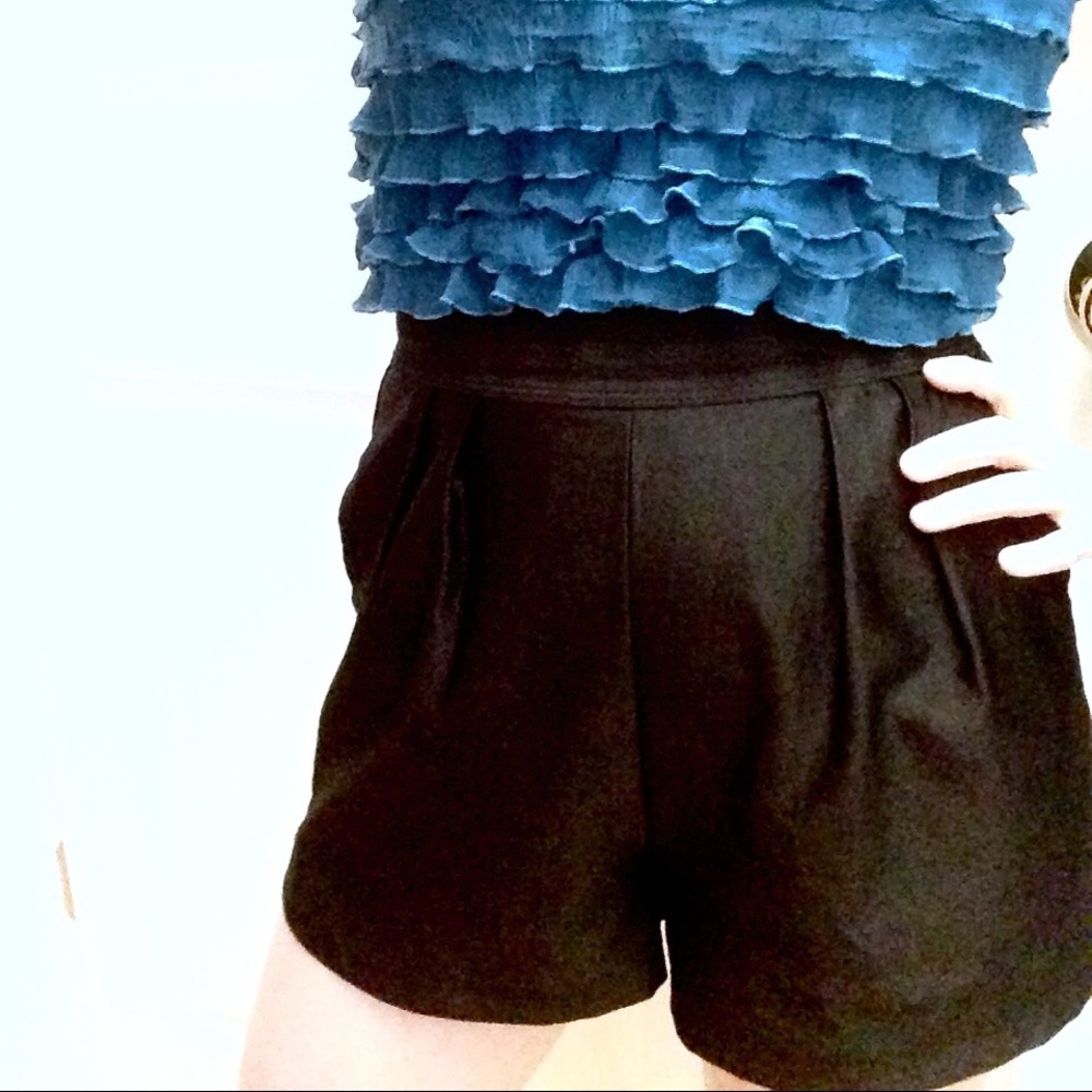 Urban Outfitters ruffle satin romper (one piece)