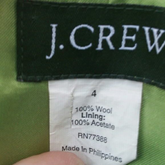 J. CREW Wool Gray Jacket Pea Coat Size 4 - Picture 4 of 4