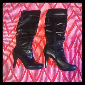 👏👏Sale👏👏 Rampage Black leather knee high boots