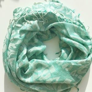 Stunning Aqua Shimmery Scarf