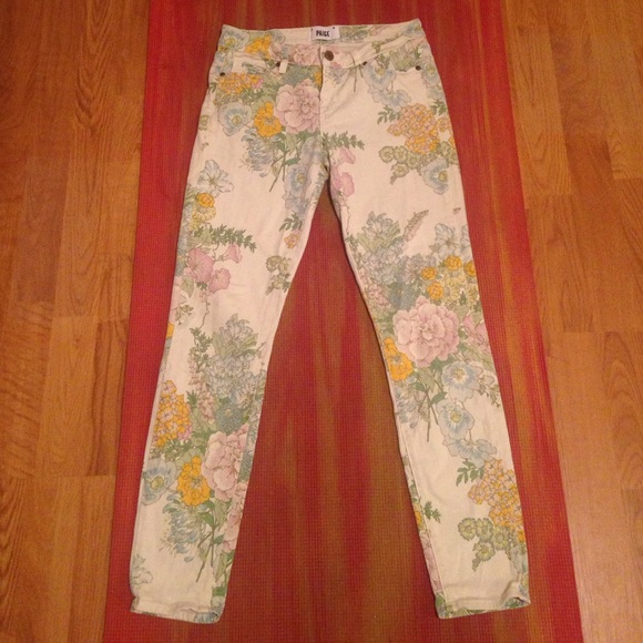 Paige denim ankle jeans // flea market floral