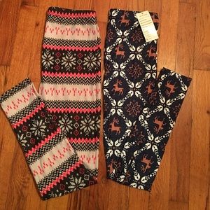 Assorted winter time leggings