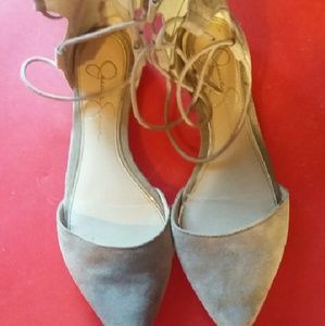 Jessica Simpson ankle laceup flat