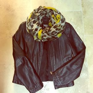 Wilsons Leather jacket motorcycle style.