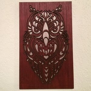 Wood Owl Wall Art