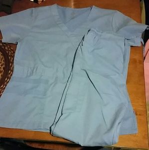 Ceil blue scrub set