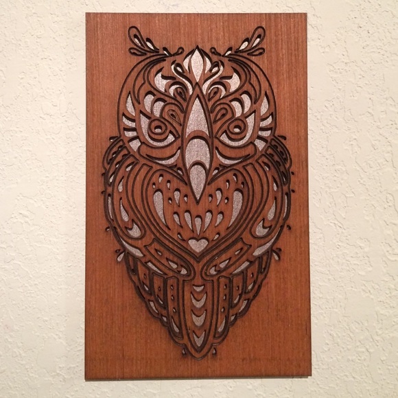 Wood Owl Wall Art NEW