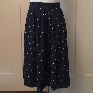 J.Crew Retail Polka Dot Skirt- Size 2
