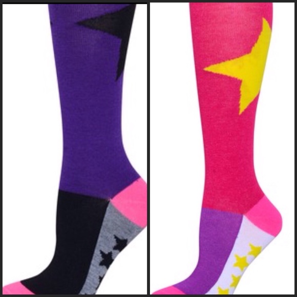 SOLD Purple Sock Rose Sock Combo Perfect For Teens - Picture 1 of 3