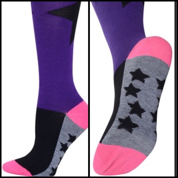 SOLD Purple Sock Rose Sock Combo Perfect For Teens - Picture 3 of 3