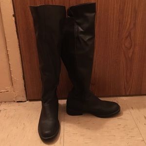 JustFab knee length boot. Leather look/suede