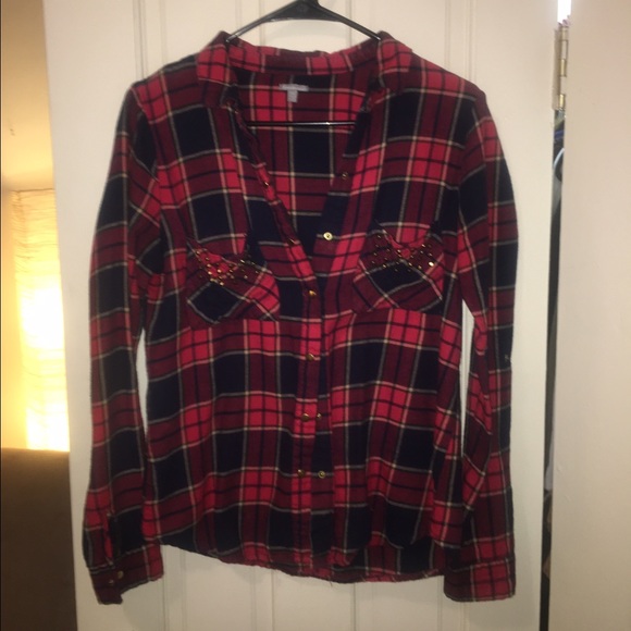 Studded flannel