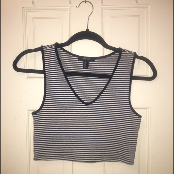 Striped crop top
