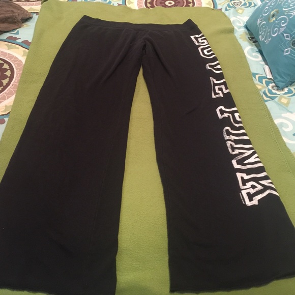 Victoria's Secret Pink Black sweat Pants