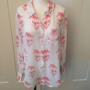 Floral Madewell Blouse- Size Large