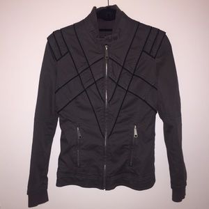 Grey diesel zip up jacket