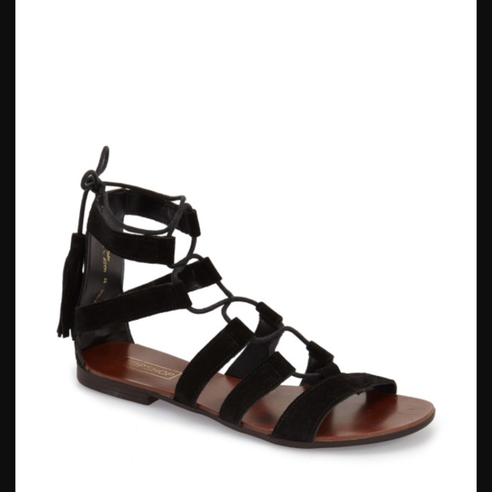 Topshop Brown gladiator sandals