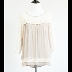 lace trim blouse
