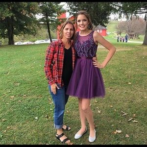 Purple homecoming dress worn once