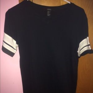 Varsity Striped F21 T-shirt Dress