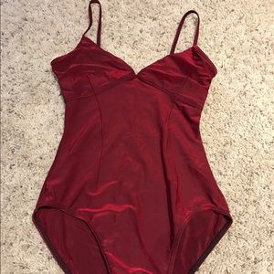 Mirella Red Leotard