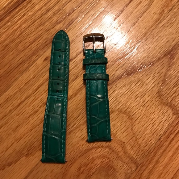 Michele leather alligator band fits 18 deco.