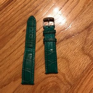 Michele leather alligator band fits 18 deco.