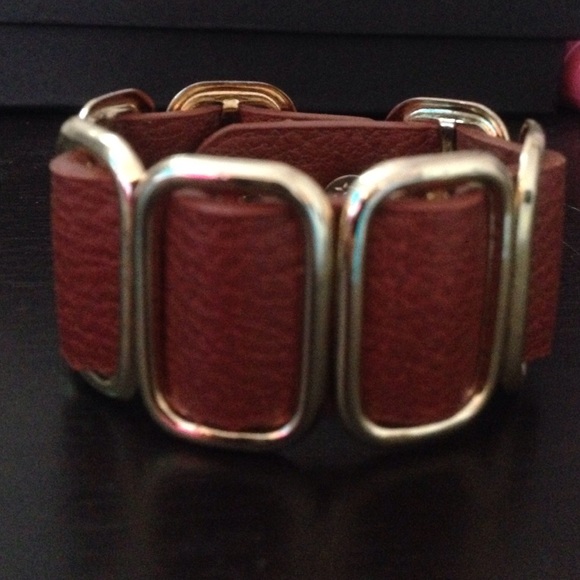 Brown with gold around it.