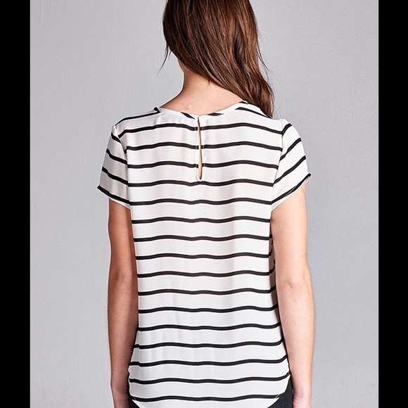 SOLD OUT | striped blouse - Picture 3 of 4