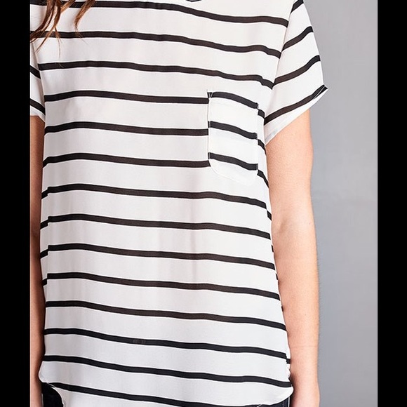 SOLD OUT | striped blouse - Picture 4 of 4