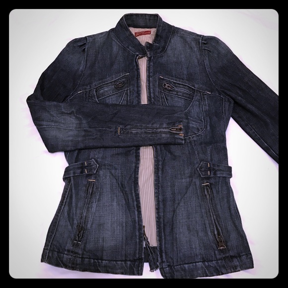 SUPER CUTE Biker denim jacket