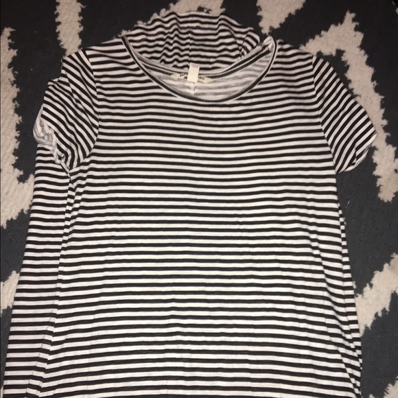 STRIPED HIGH LOW DRESS